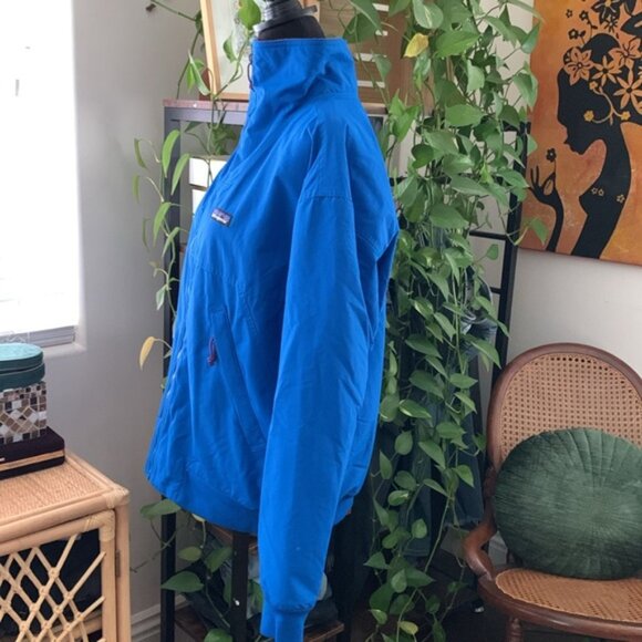 Patagonia Shelled Synchilla Alpine Blue Fleece Lined Zip Up Jacket - L - Picture 2 of 8